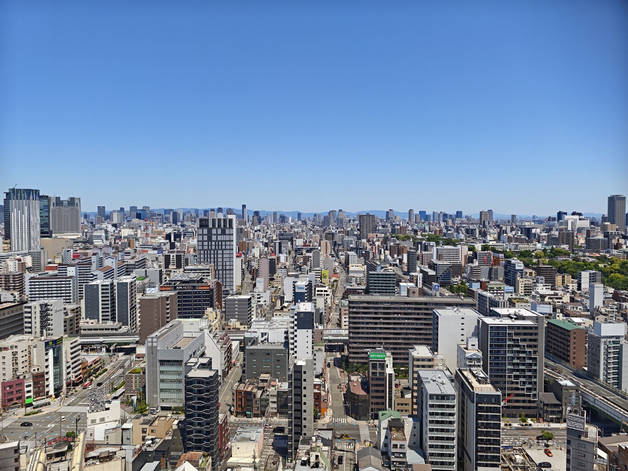 大阪の街並み